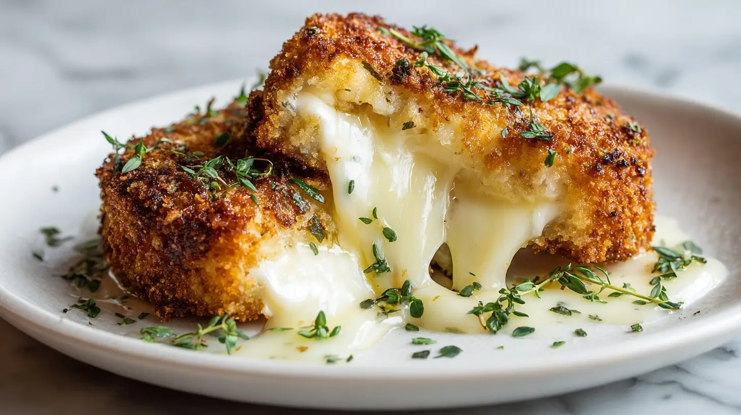 Camembert pané façon cordon bleu au Airfryer, croustillant et savoureux