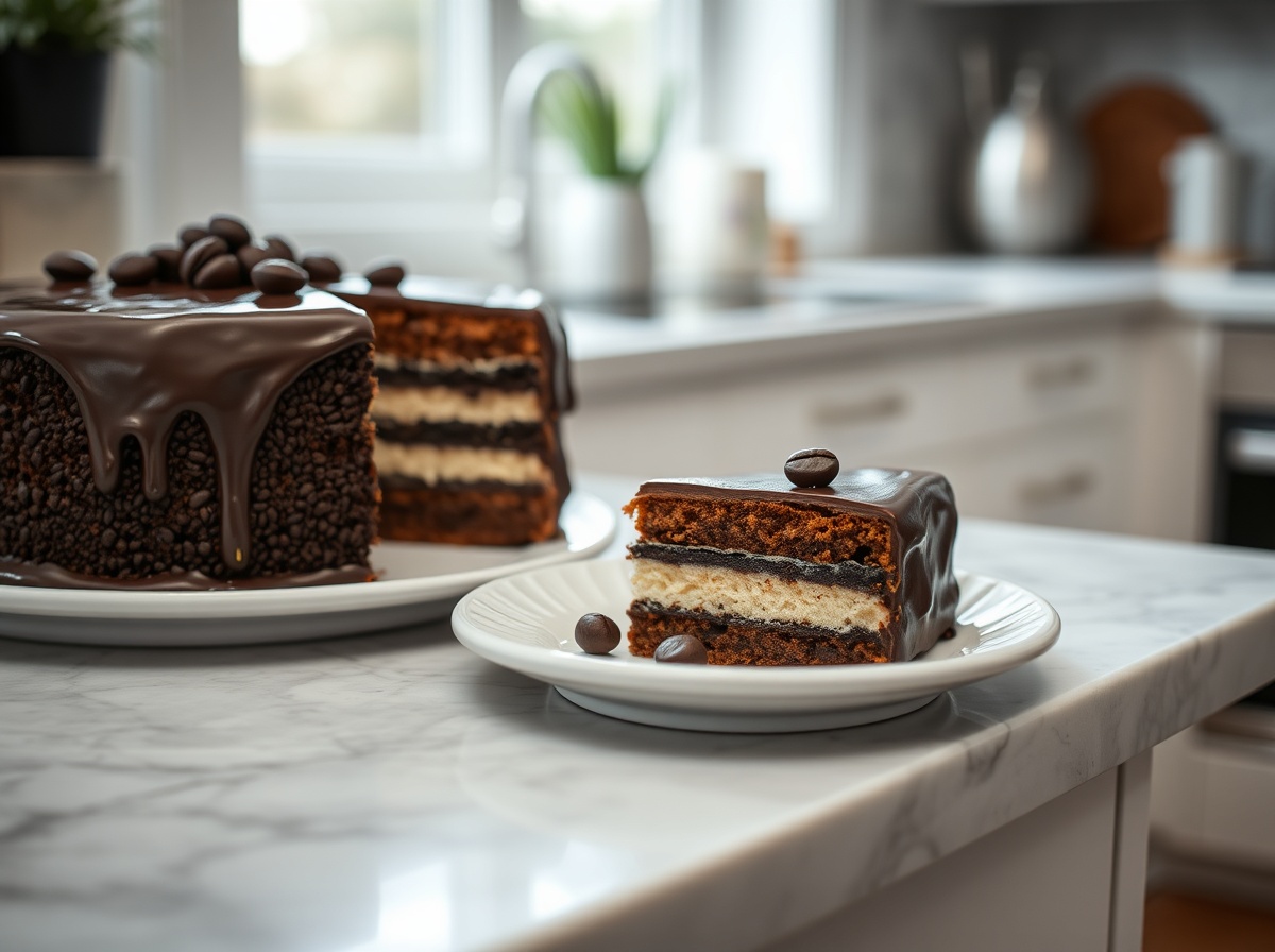 Gâteau opéra au Airfryer, délicat et savoureux