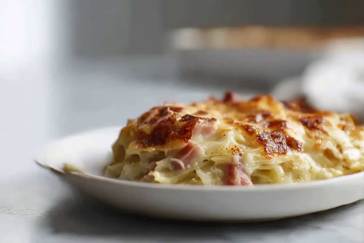 Gratin d'endives au jambon en Airfryer, savoureux et réconfortant