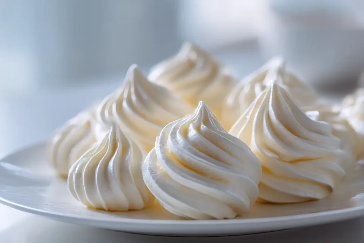 Meringue légère et croustillante en Airfryer, parfaite pour le dessert.