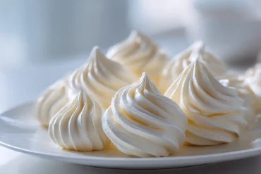 Meringue légère et croustillante en Airfryer, parfaite pour le dessert.