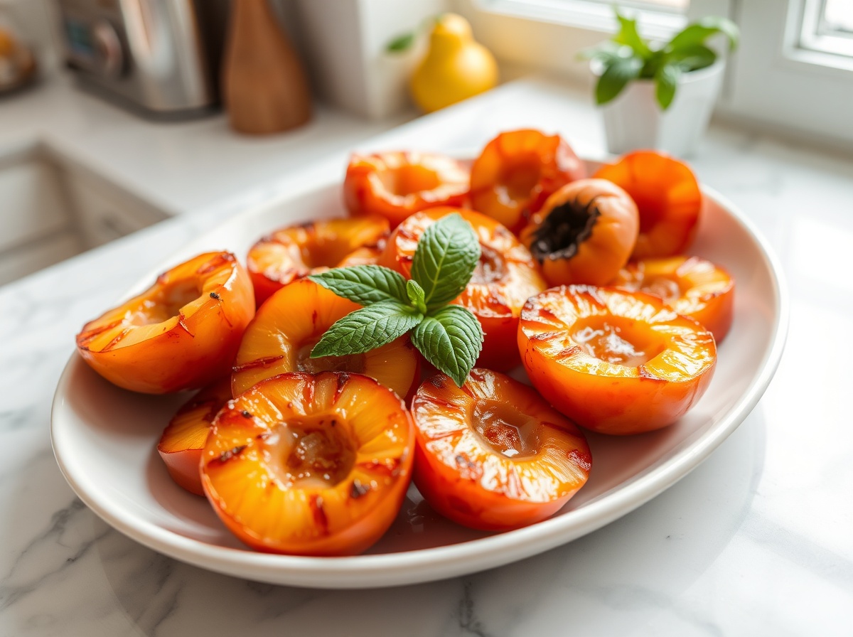 Nectarines rôties au Airfryer, juteuses et caramélisées