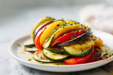 Ratatouille croustillante au Airfryer, colorée et savoureuse