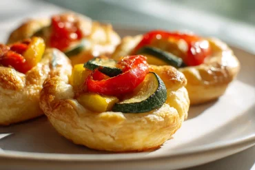 Roses feuilletées de légumes au Airfryer, croustillantes et colorées