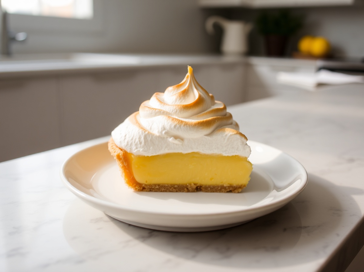 Tarte au citron meringuée au Airfryer, gourmande et légère.