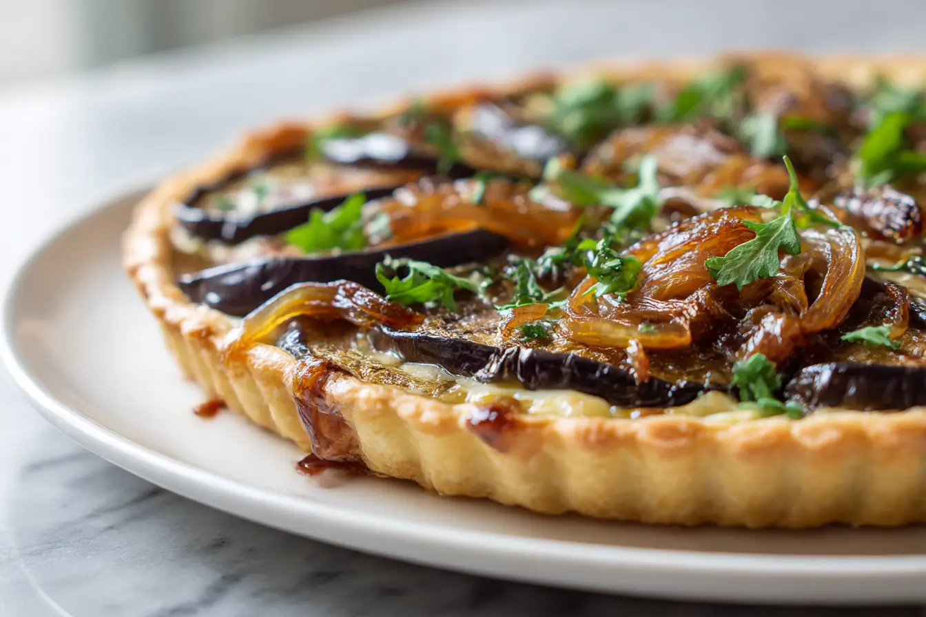 Tatin d'aubergine en Airfryer, délicieuse et légère