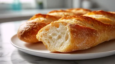 Baguette maison cuite à l'Airfryer, croustillante et dorée