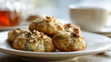 Biscuits salés au roquefort et aux noix cuits à l’Airfryer, croustillants et savoureux