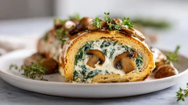 Bûche de Noël salée au Airfryer, délicieuse et festive