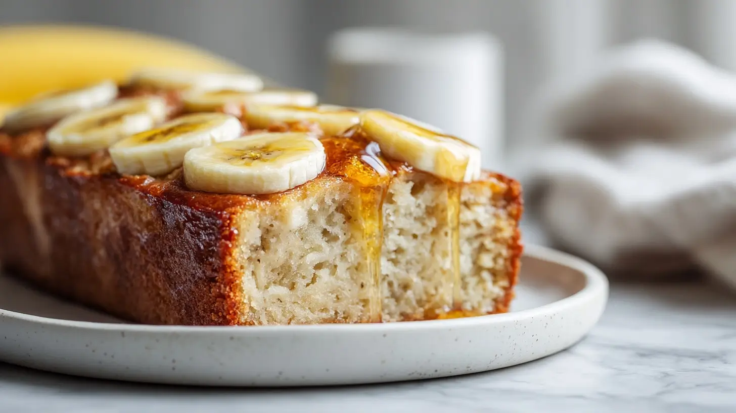Cake à la banane cuit en Airfryer, moelleux et savoureux.
