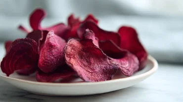 Délicieuses chips de betterave au Airfryer, croustillantes et colorées