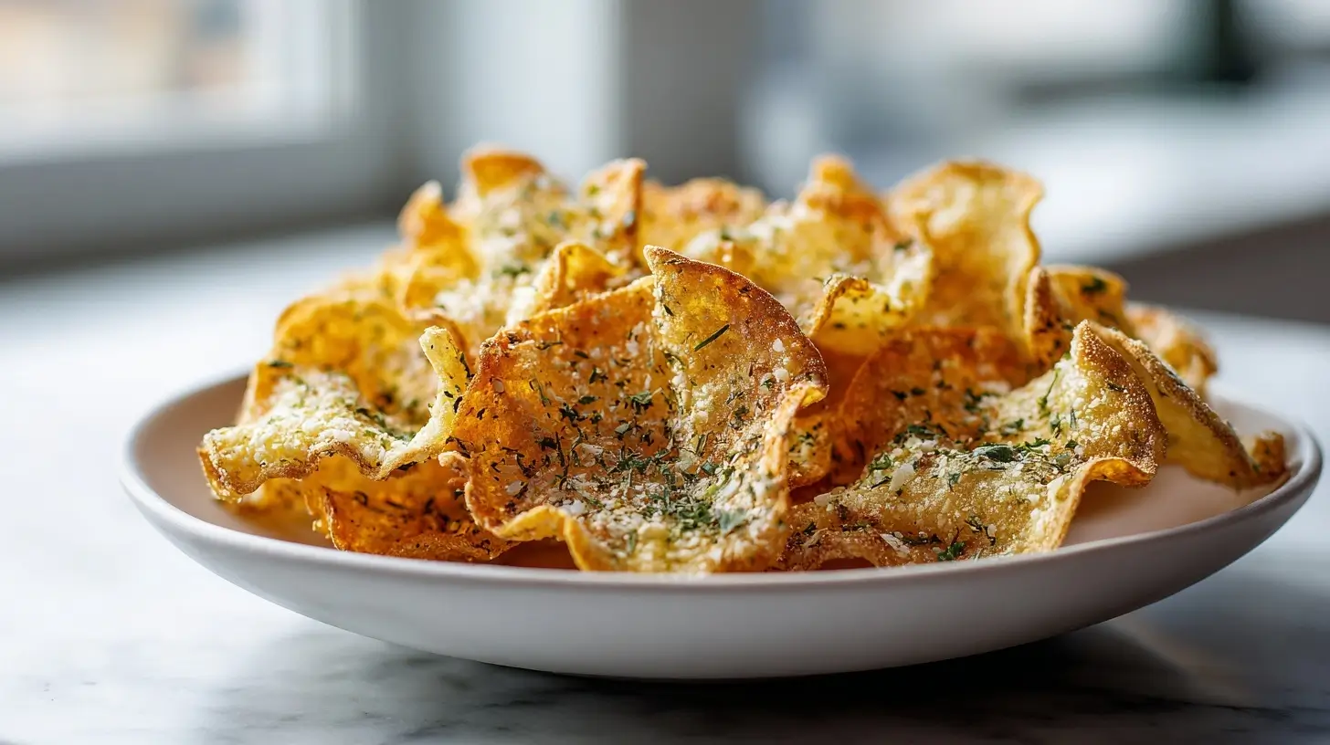 Chips de pâtes au Airfryer, croustillantes et savoureuses