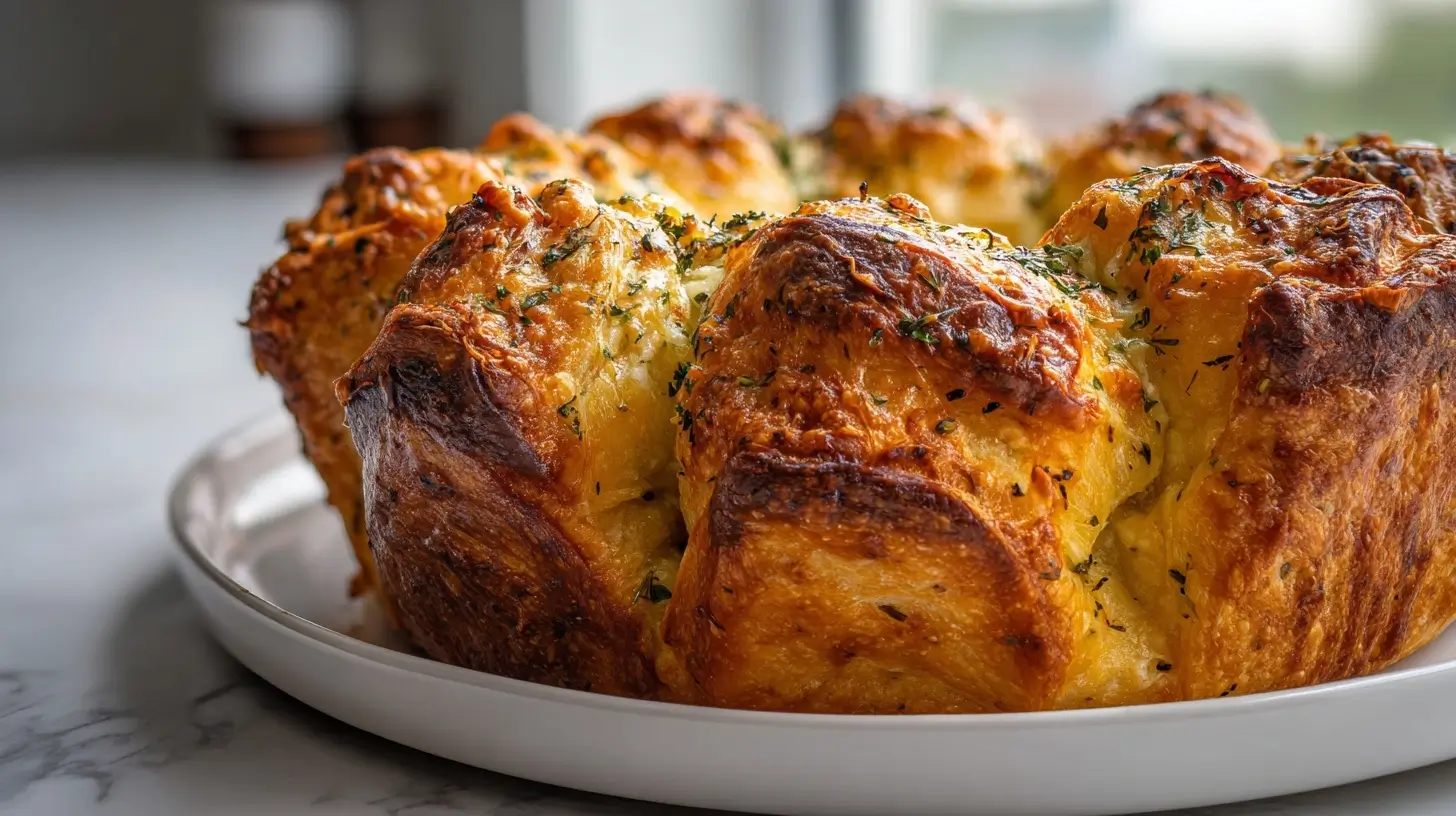Délicieuse couronne briochée apéritive au Airfryer, dorée et gourmande