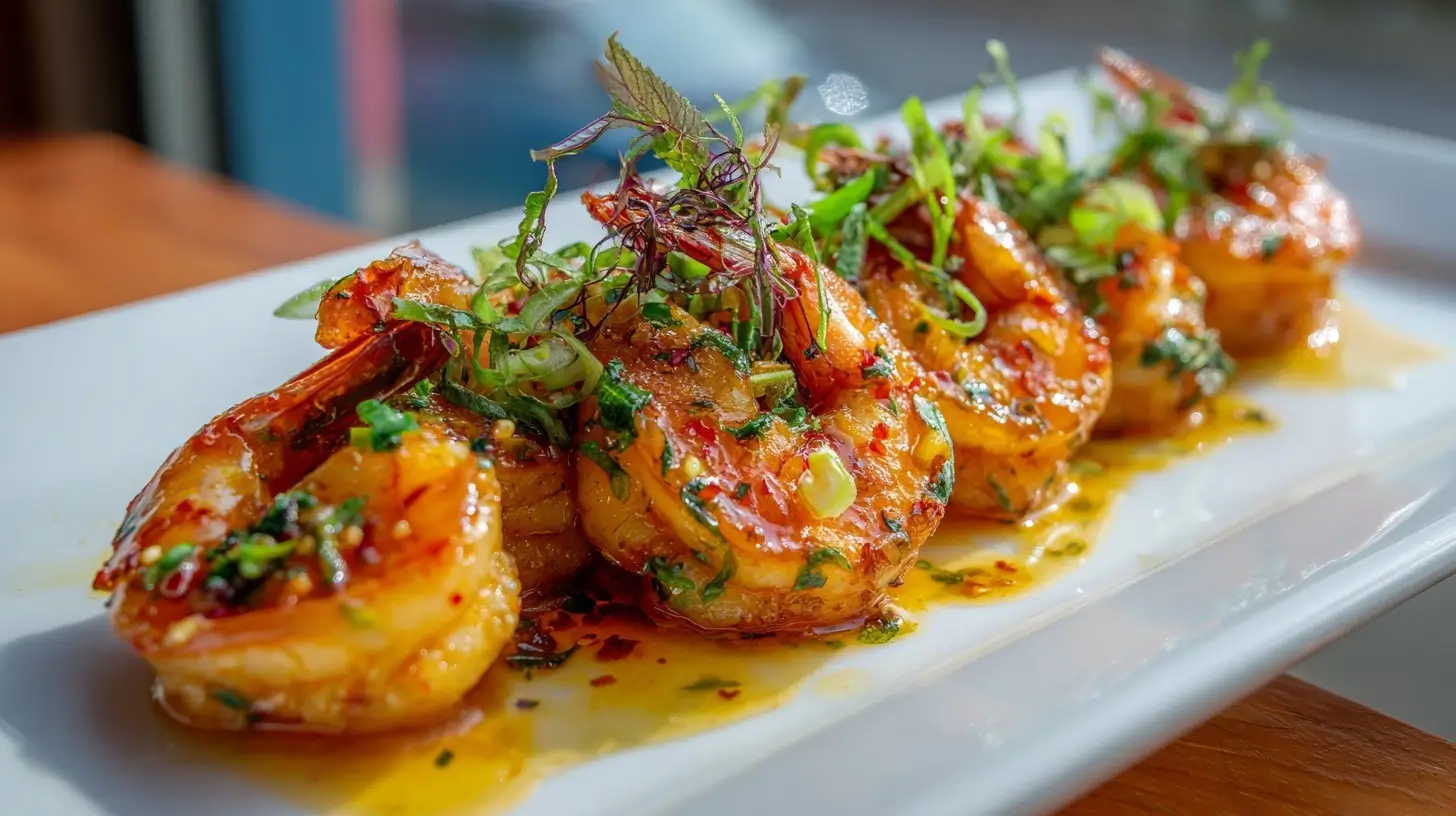 Crevettes marinées à l'ail au Airfryer, savoureuses et juteuses