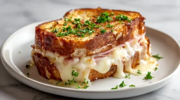 Croque-monsieur au Airfryer, croustillant et savoureux