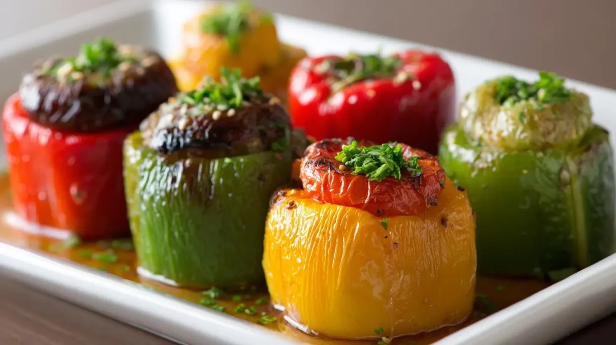Délicieux légumes farcis cuisinés en Airfryer, juteux et gourmands