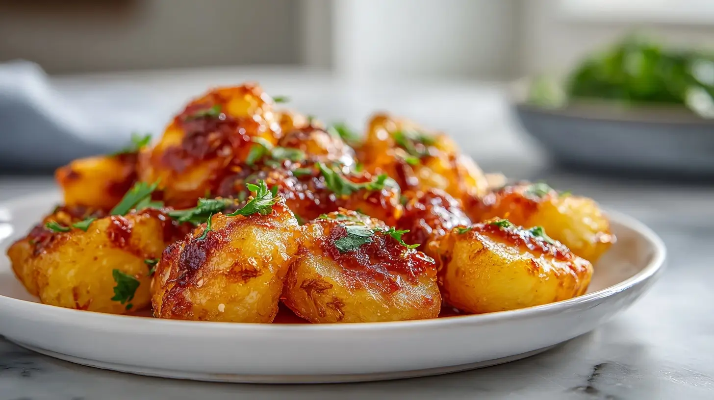 Patatas bravas au Airfryer, croustillantes et savoureuses