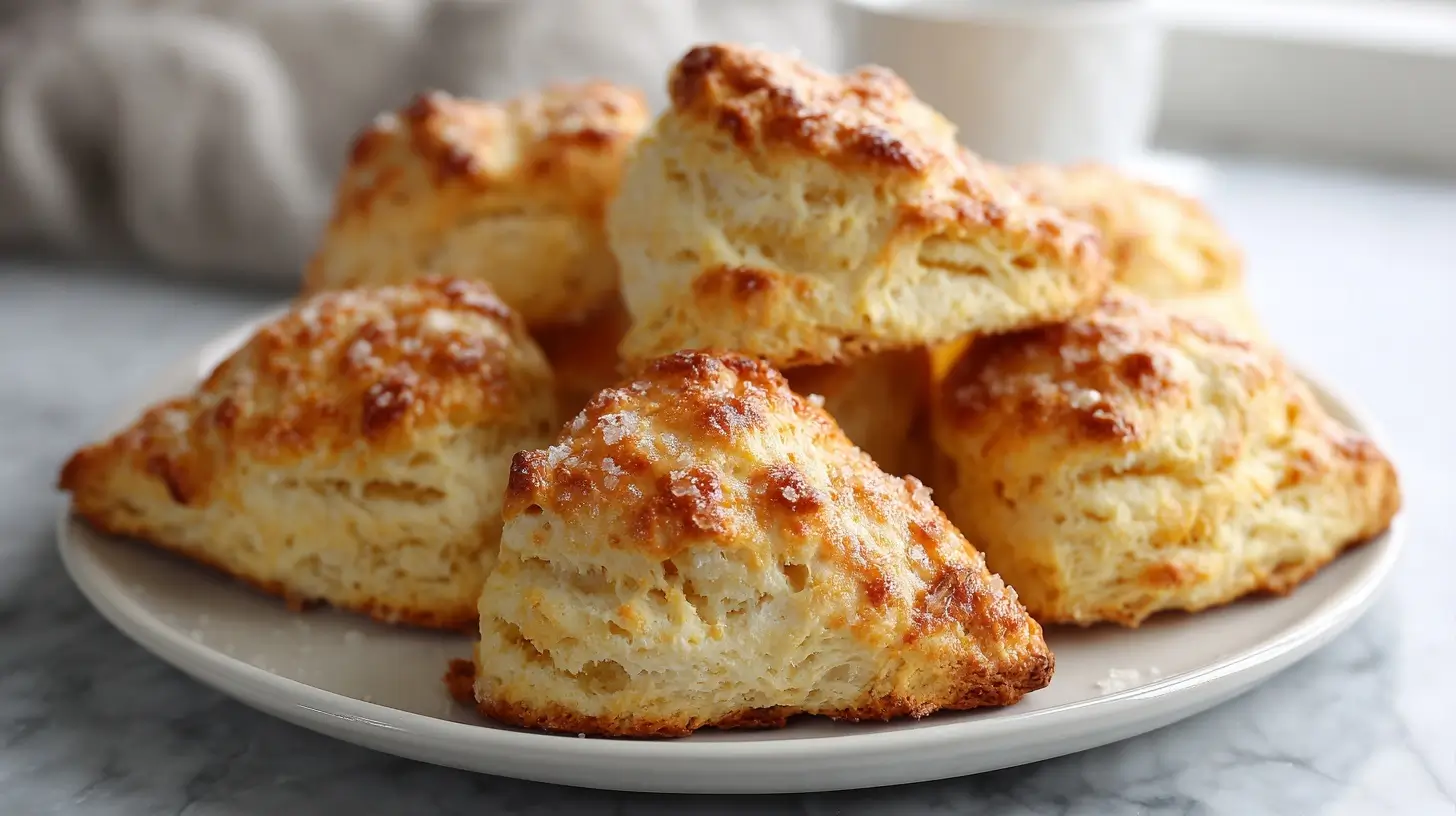 Savoureux scones préparés en Airfryer, moelleux et dorés.