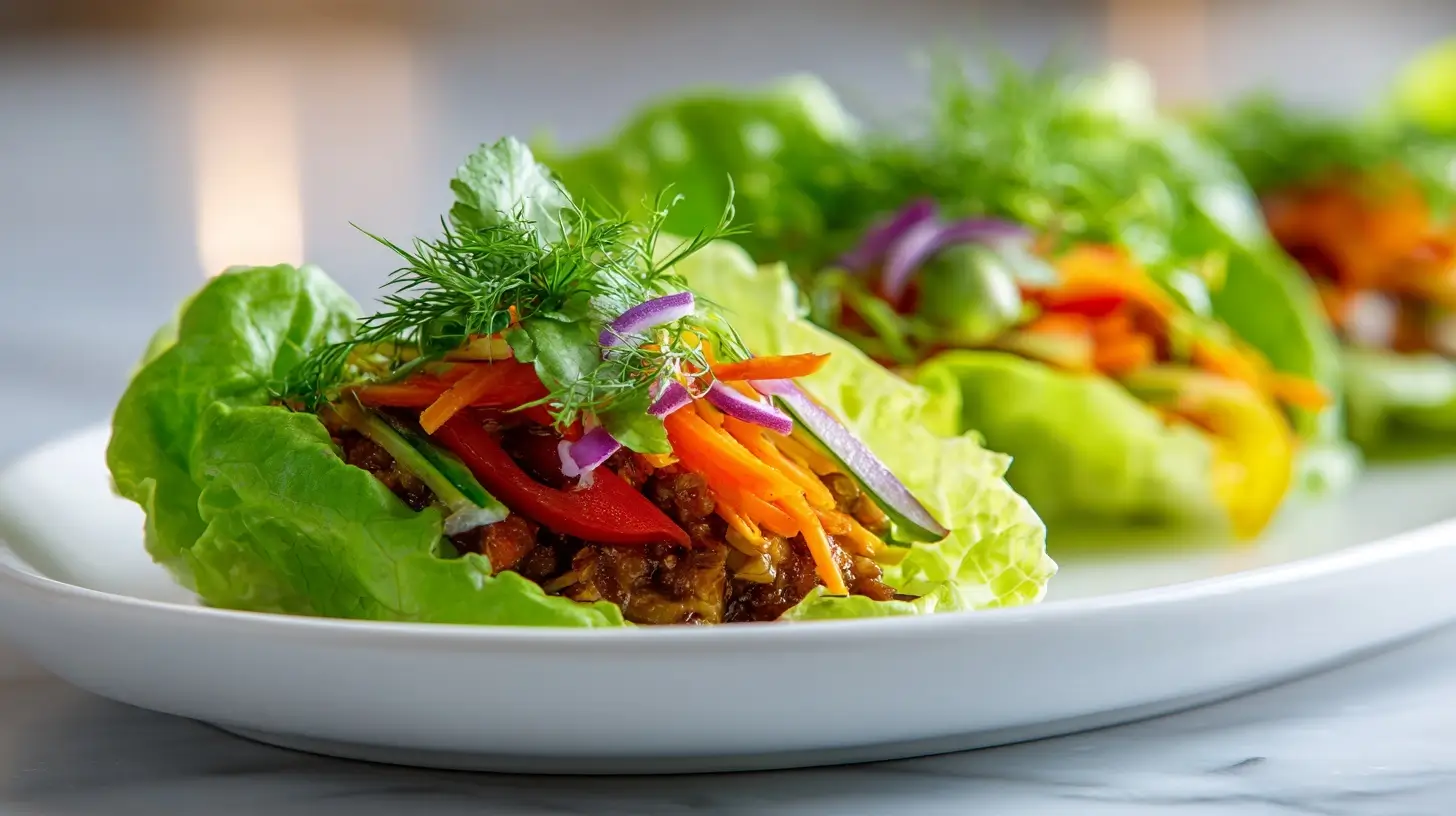 Wraps de laitue croquants au Airfryer, frais et savoureux