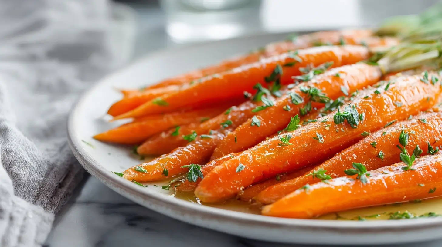 Délicieuses carottes vichy cuites en Airfryer, tendres et légèrement sucrées