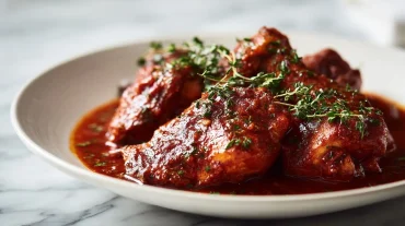 Coq au vin au Airfryer, savoureux et réconfortant