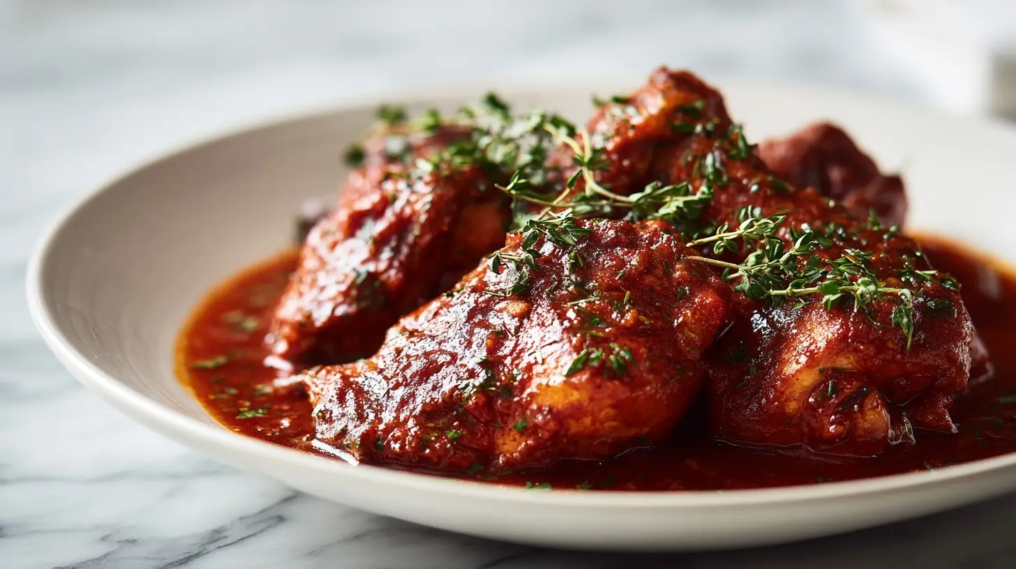Coq au vin au Airfryer, savoureux et réconfortant