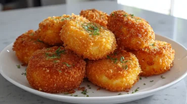 Babybel pané en Airfryer, croustillant à l'extérieur et fondant à l'intérieur
