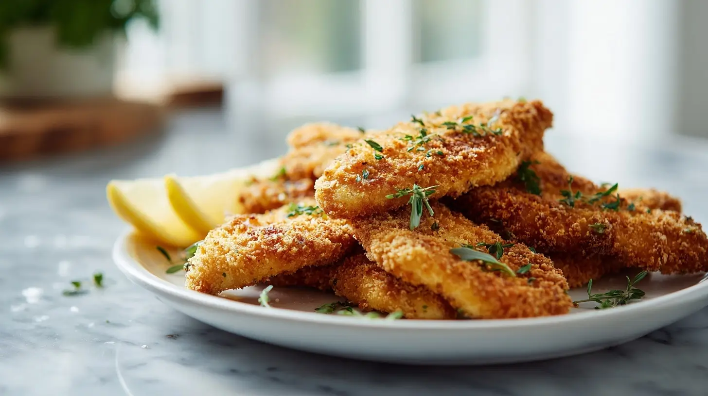 Poulet pané en Airfryer, croustillant et savoureux