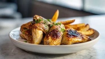 Savoureux poulet et pommes de terre cuits à la perfection en Airfryer.