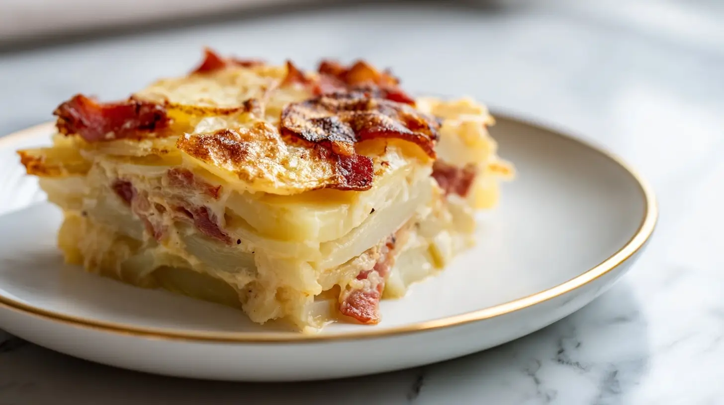 Tartiflette délicieuse en Airfryer, fondante et croustillante
