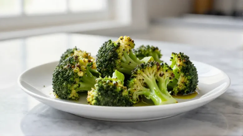 Brocolis surgelés cuisinés en Airfryer, délicieusement croquants