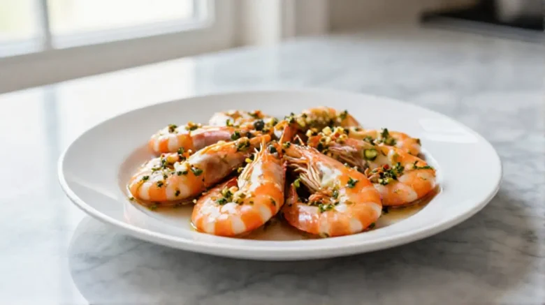 Savoureuses crevettes croustillantes en Airfryer, prêtes à régaler vos papilles.