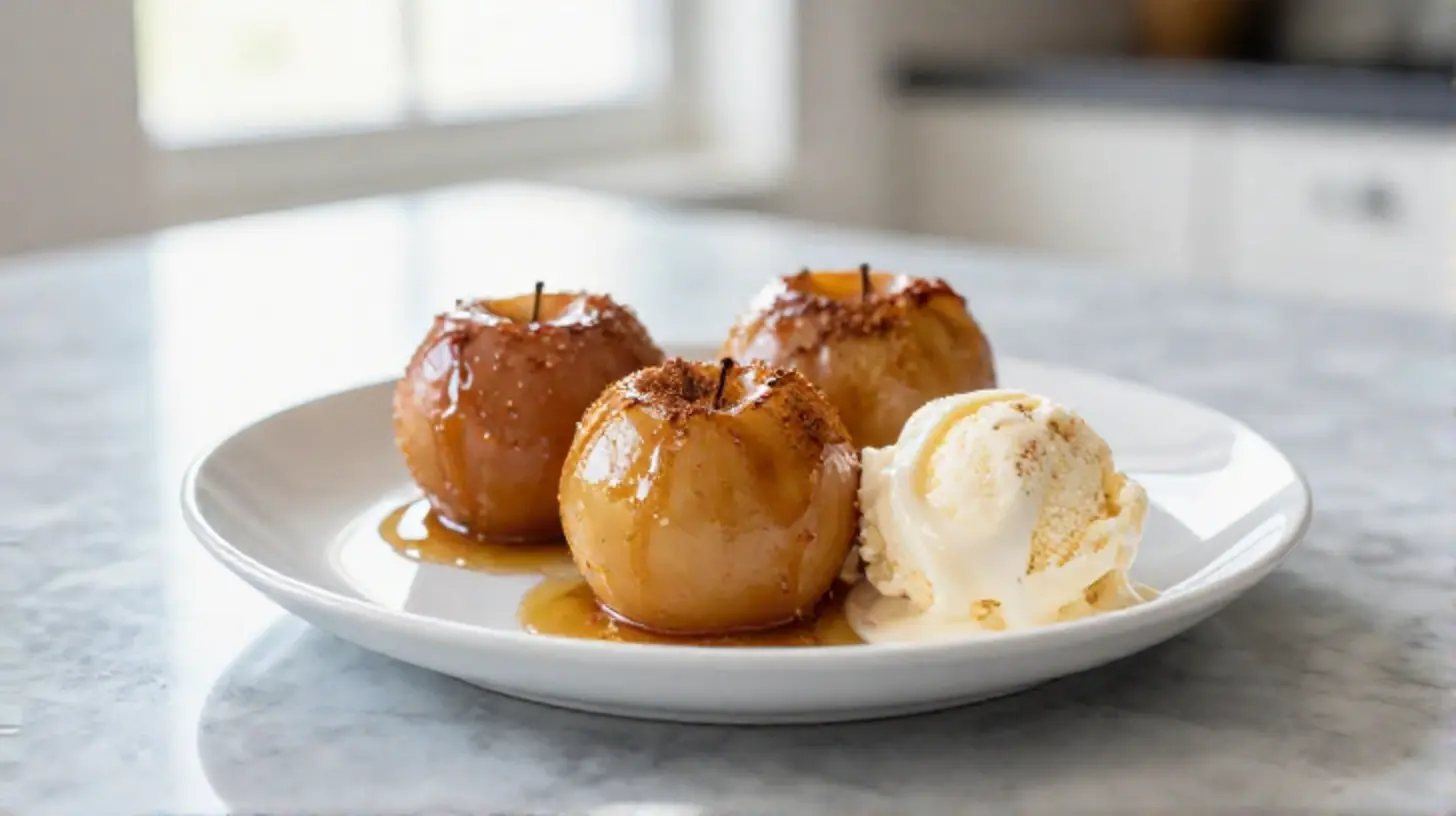 Délicieux dessert pommes en Airfryer, moelleux et caramélisé