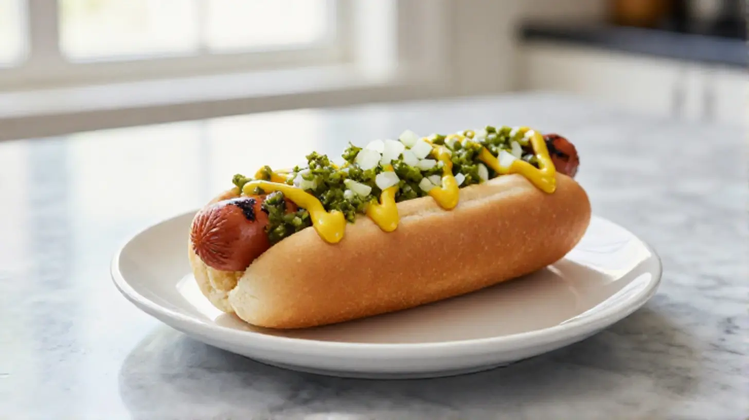 Hot dog cuit à l’Airfryer, savoureux et croustillant