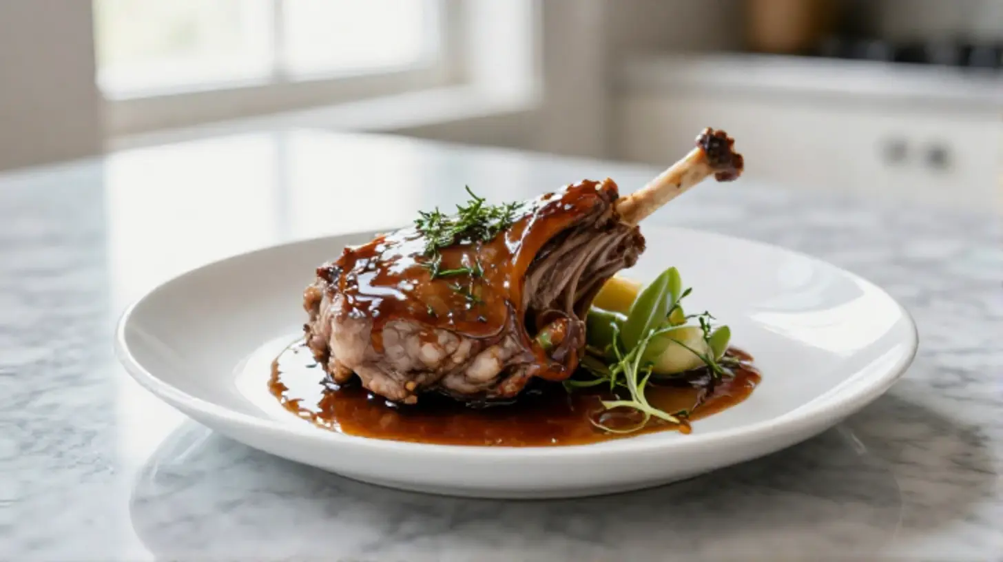 Jarret de porc tendre et savoureux cuit en Airfryer.