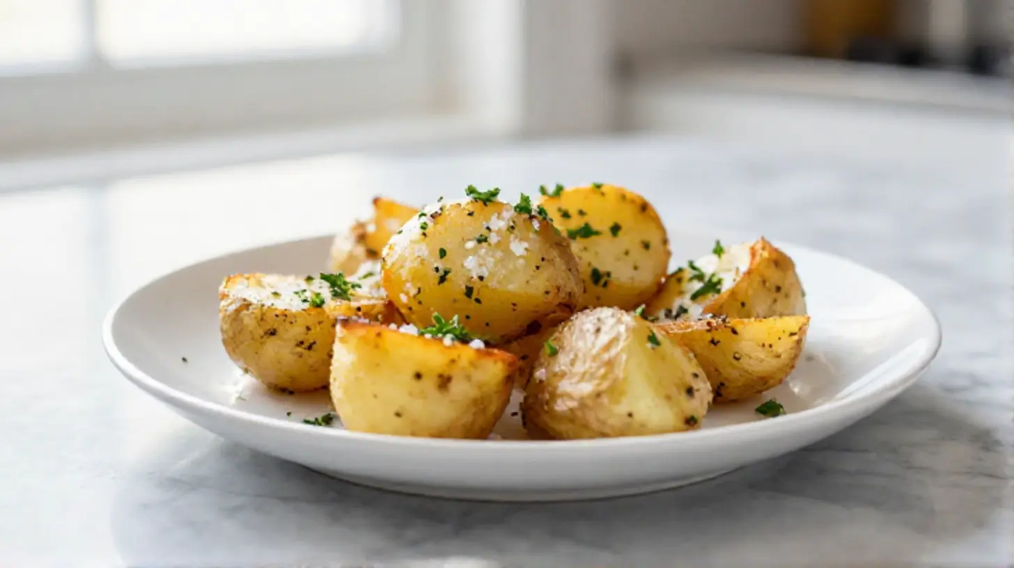 Savoureuses pommes de terre suédoises en Airfryer, croustillantes à l'extérieur et tendres à l'intérieur.