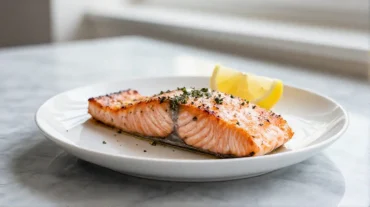 Saumon congelé préparé en Airfryer, savoureux et rapide.
