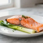 Saumon poireaux en Airfryer, savoureux et parfaitement cuit