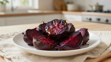 Délicieuses betteraves rôties au Airfryer, croustillantes et pleines de saveur.