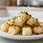 Céleri-rave rôti au airfryer, un plat savoureux et croustillant qui réchauffe le cœur.