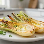 Délicieux fenouil rôti préparé dans un airfryer pour un goût optimal.