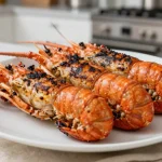Délicieuses langoustines grillées au airfryer, parfaitement croustillantes et juteuses.