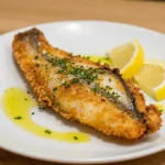 Délicieux plat de lieu noir cuit au airfryer, avec une texture parfaite et un goût savoureux.