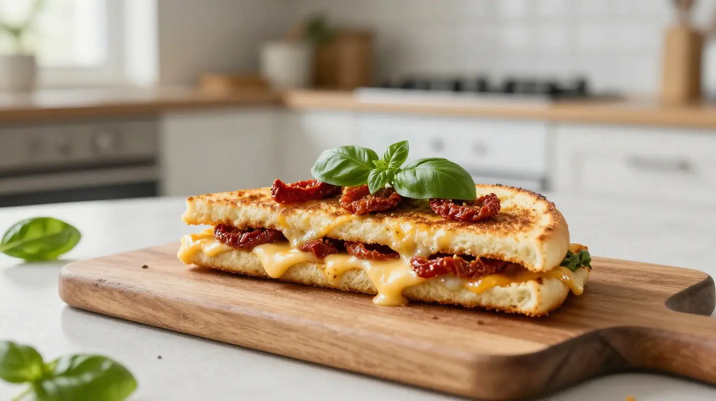 Délicieux panini croustillant cuit à la perfection dans un airfryer.