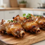 Délicieux pieds de porc grillés au airfryer pour une croûte parfaite et une viande tendre.