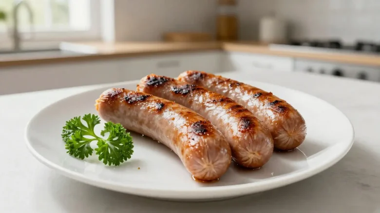 Savoureuse andouille cuite au airfryer, délicatement croustillante à l'extérieur et moelleuse à l'intérieur.