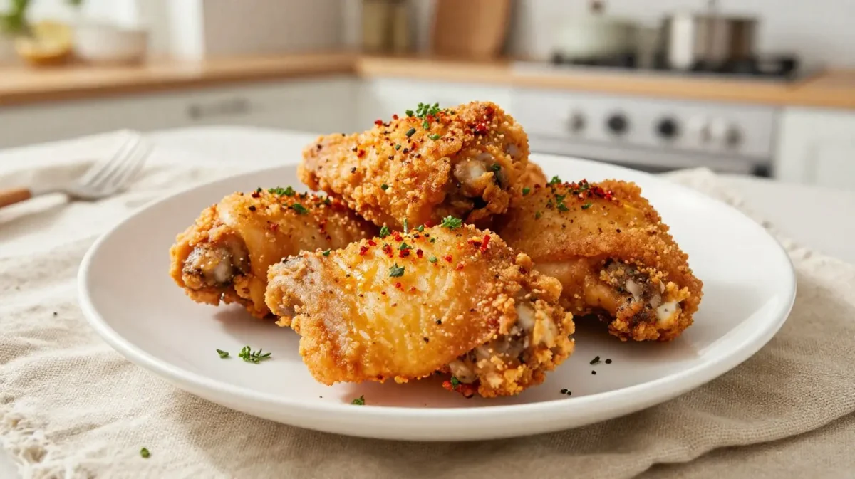 Délicieuses cuisses de poulet au paprika préparées dans un airfryer.