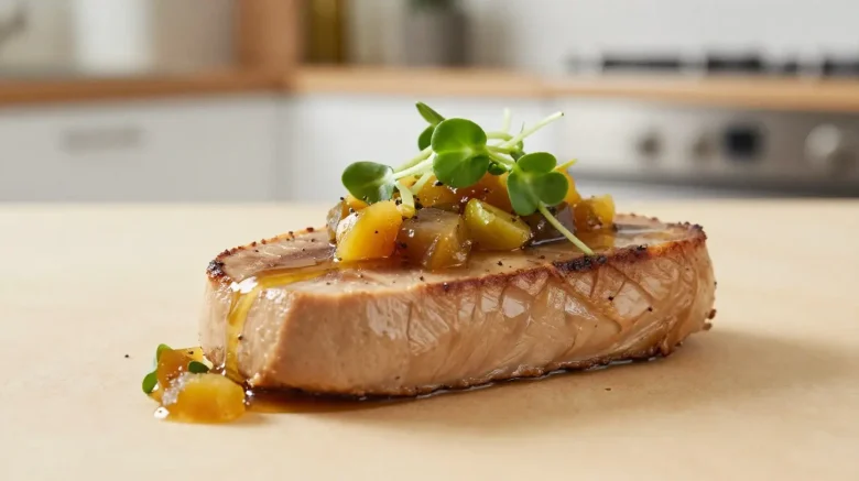 Délicieuse terrine de foie gras cuite à l'airfryer avec des saveurs exquises.