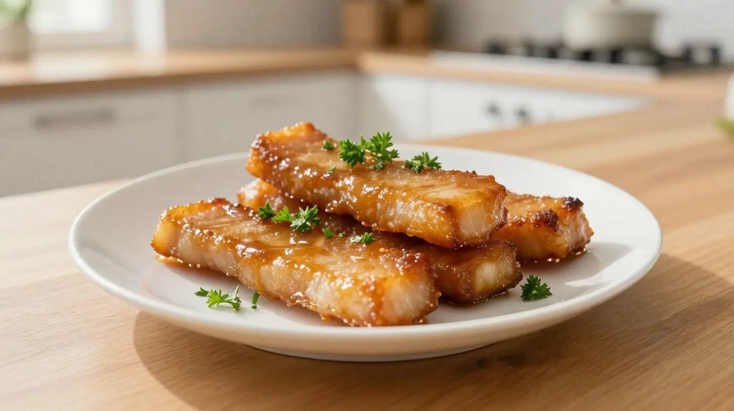 Délicieux lardons au miel cuits à l'airfryer pour un goût sucré-salé irrésistible.