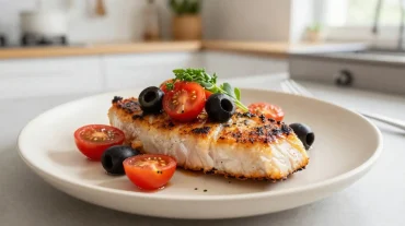 Délicieux thon à la provençale cuit à l'airfryer, plein de saveurs méditerranéennes.